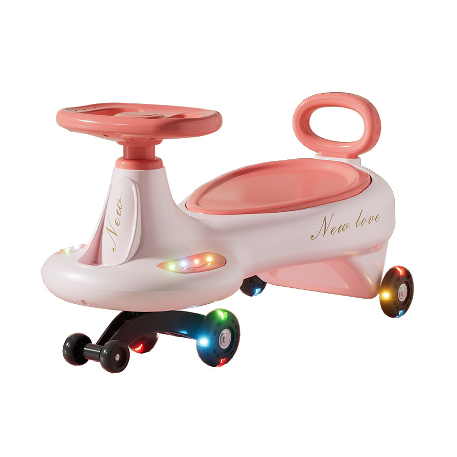 New Kids Four-Wheel Tip-Resistant Rocking Car