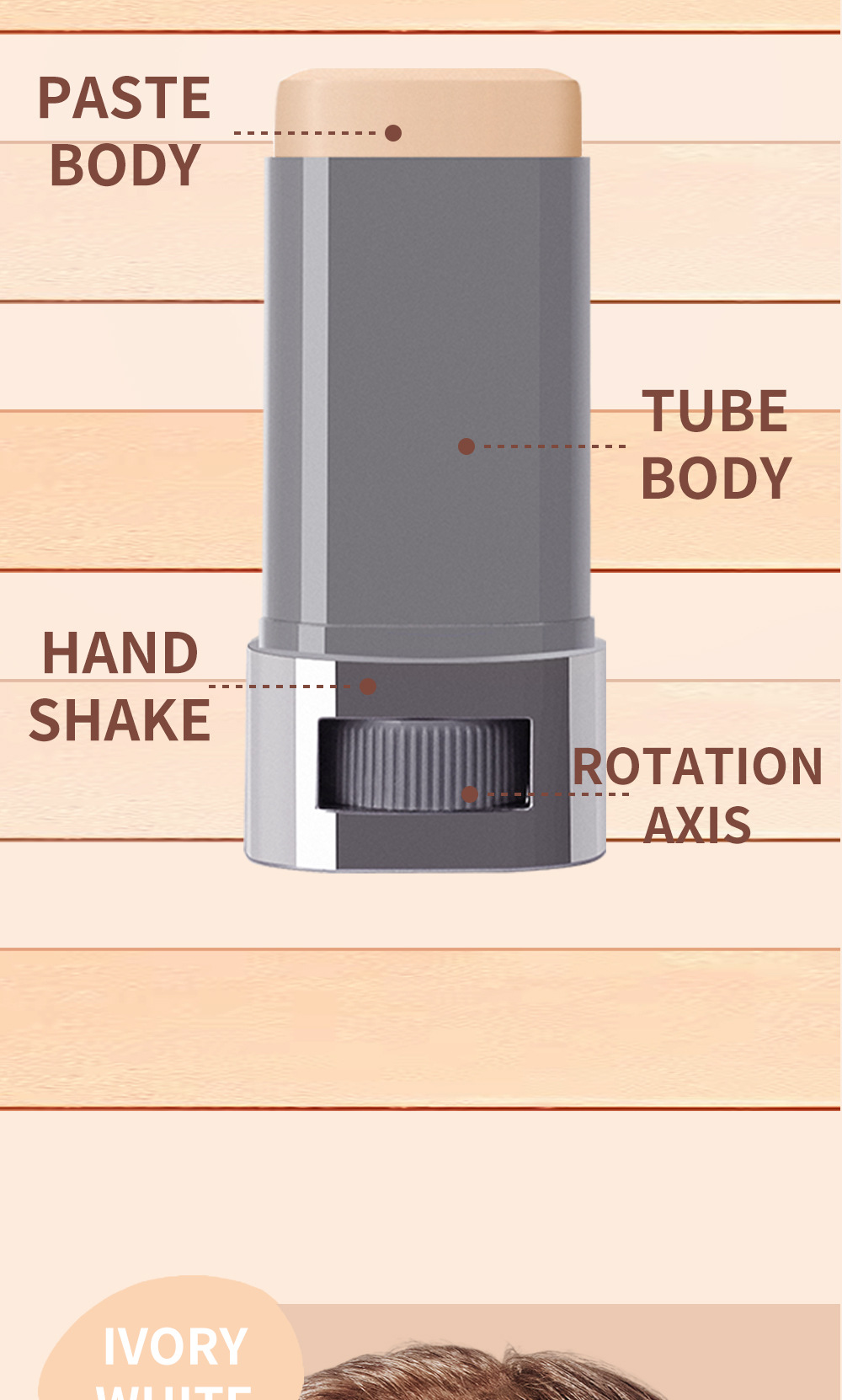 Title 9, Eraser Stick Foundation Nose Shadow Shading Cream