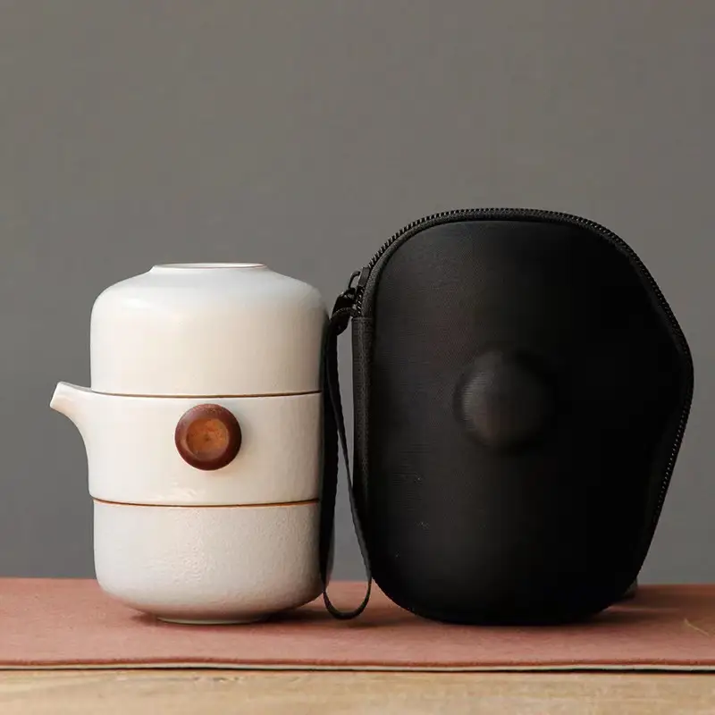Travel Kung Fu Tea Set Handbag Ceramic Personal Teapot