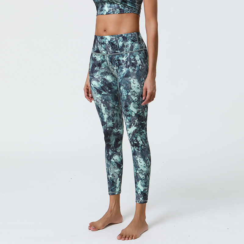 New Womens Printed Yoga Leggings Style 9022 S