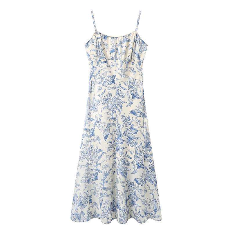 Vacation Floral Slip Dress Cardigan Two-piece Set