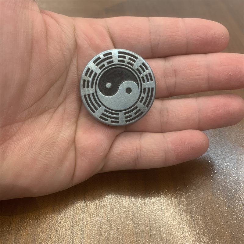 Metal Clacking Coin Stress Relief Toy EDC Fidget Popper For Anxiety Relief - Blind Box Gift For Teens And Adults Satisfying Click Sound Sensory Tool