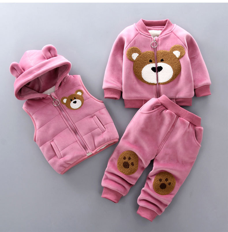 Big Head Bear Sets Of Pink