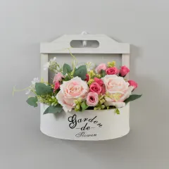 Idyllic And Retro Wall-mounted Flower Pot - White - View 1