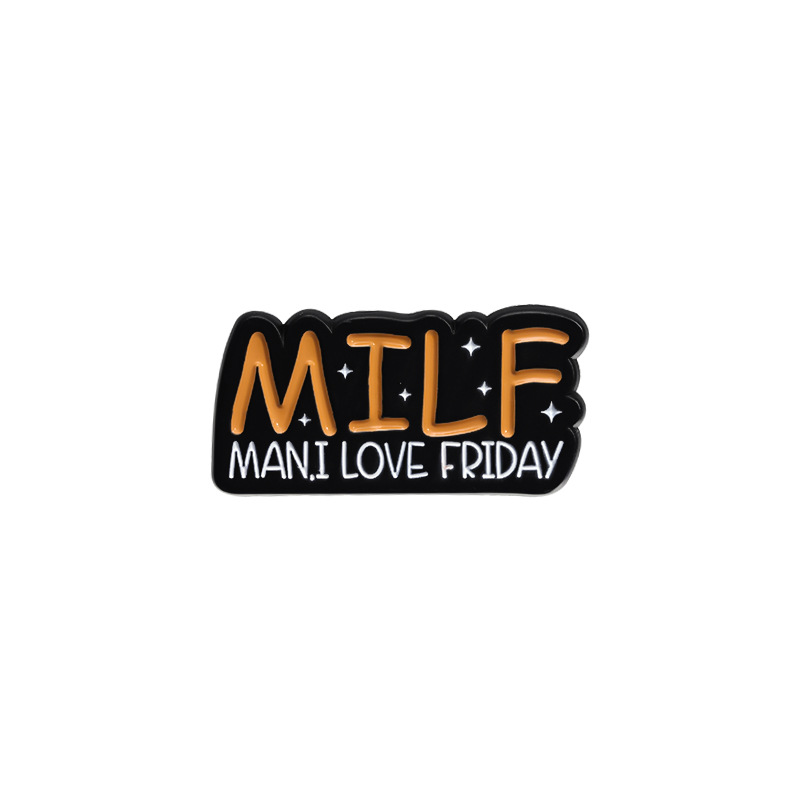 Motivational Fun And Creative Metal Badges Featuring Personalized Letter Designs In English