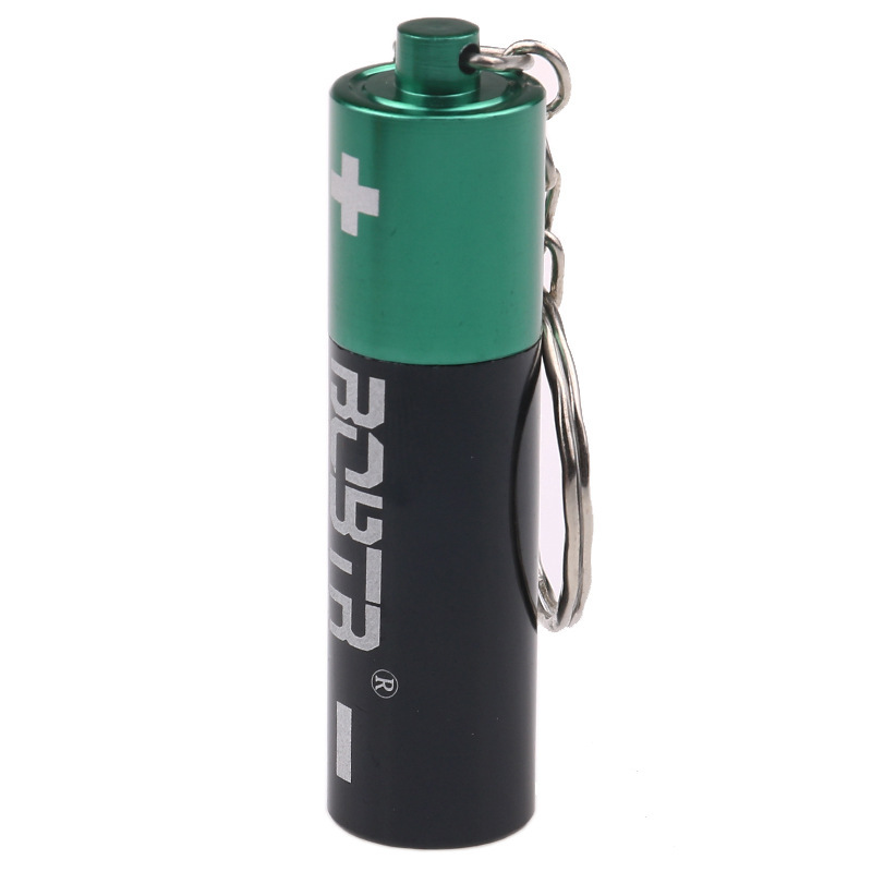 Title 8, Metal Battery Pipe With Keychain