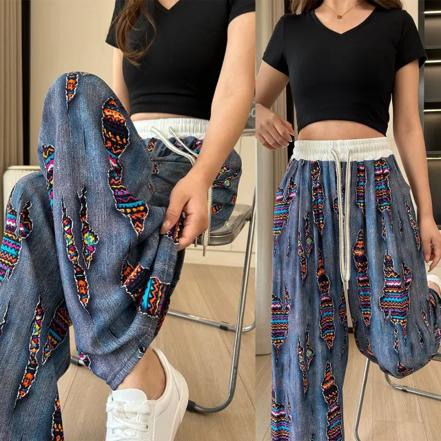 Casual Ladies Drapey Floor Length Straight Pants Style 3 Xl - Shop at LoveMi