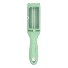 Pet Comb Hair Removal Brush Two-in-one Roller - Green - View 1