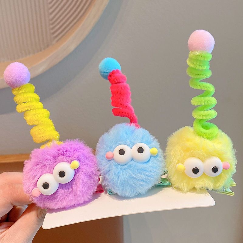 Title 1, Cute Fluffy Funny Barrettes Cartoon Stereo