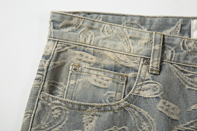 Title 6, Broken Cashew Flower Slim Fit Jeans van High St...