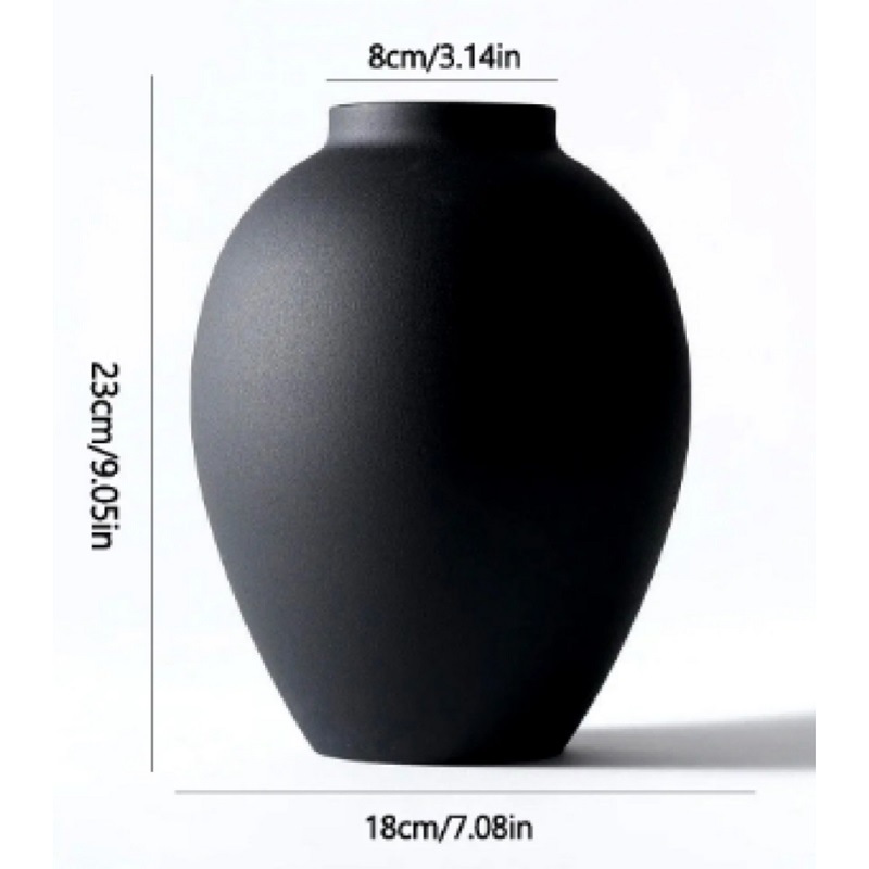 Wabi-sabi-style High-end Minimalist Matte Iron Flower Vase