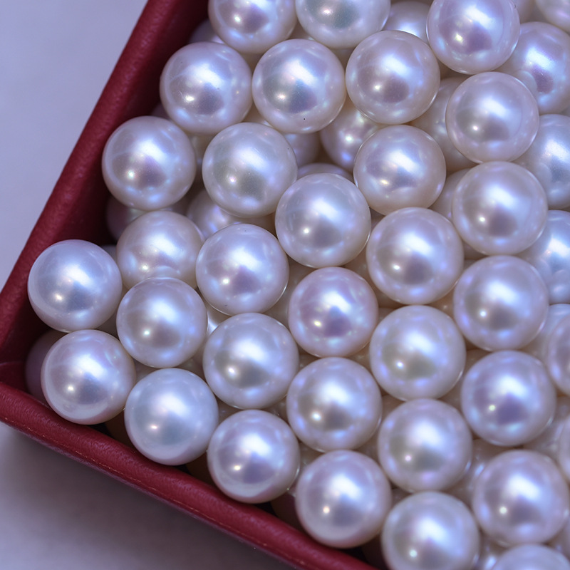 White Perfect Circle Strong Light Fine Micro Flaw Almost Flawless Pearl Bare Pearl 2