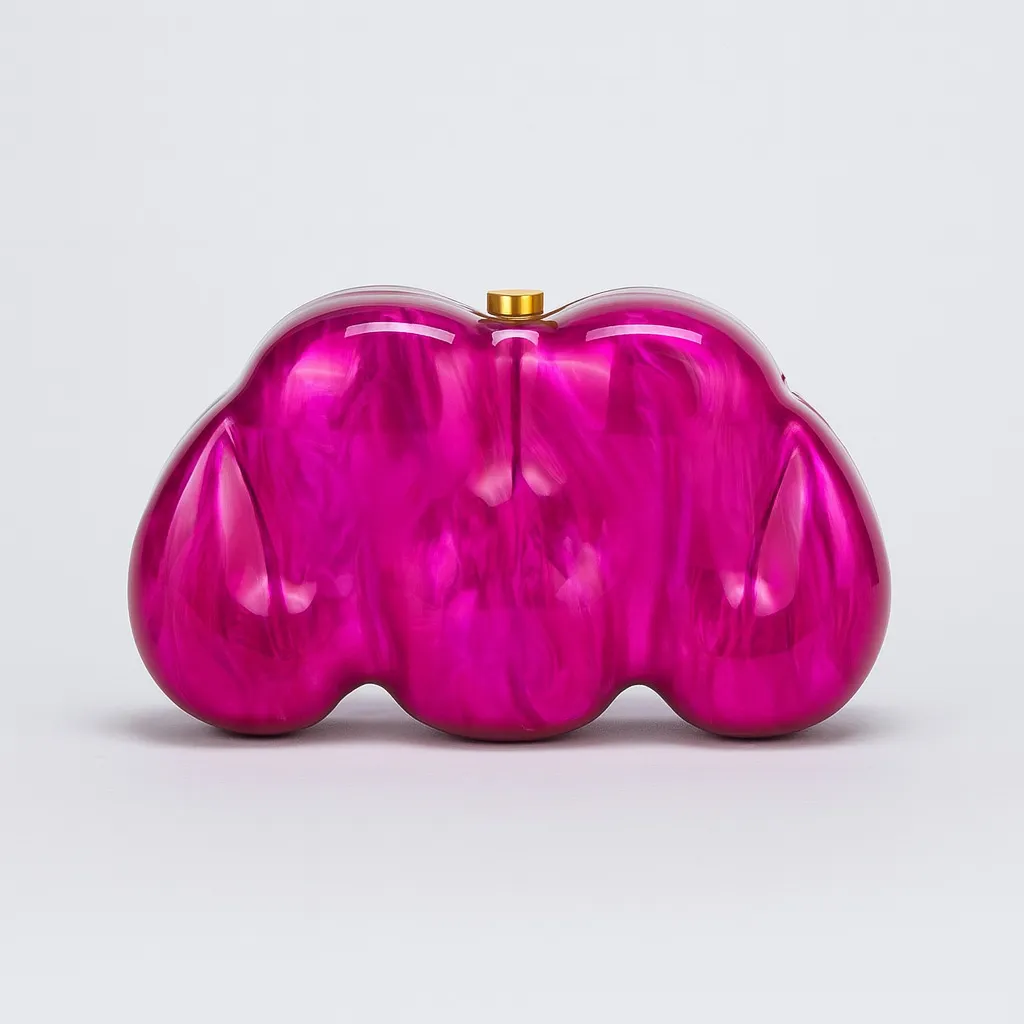 Women's Fashion Wedding Dinner Clutch - Rose