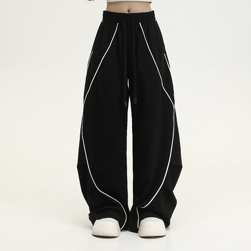 Pleated Hip Hop Sports Wide-leg Pants