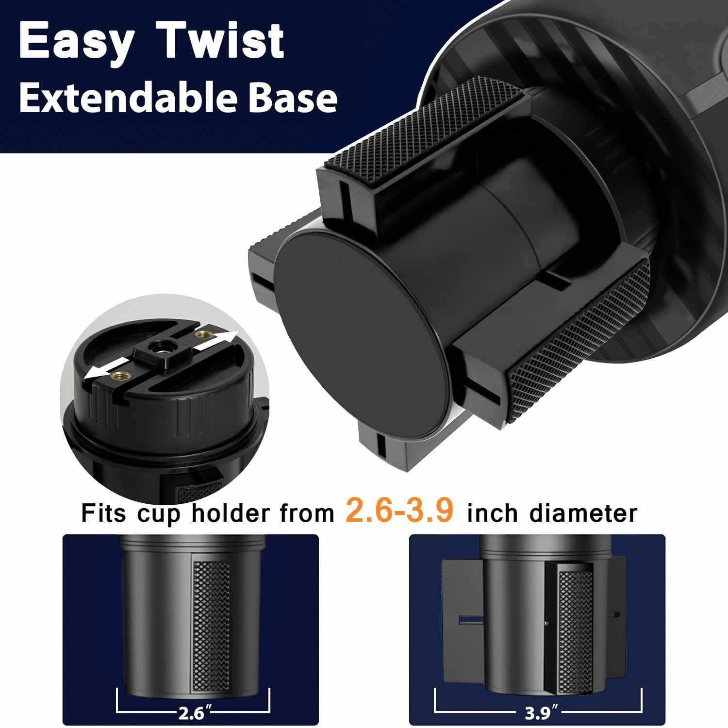 Multifunctional Car Cup Holder Automotive Cup Rack 3