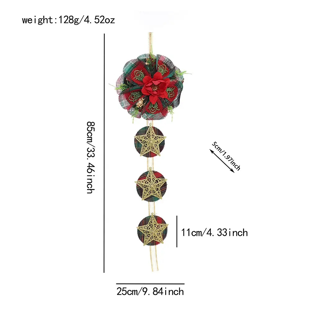 Hanging Staircase Railing Fence Decoration Arrangement Atmosphere Hanging Ornaments