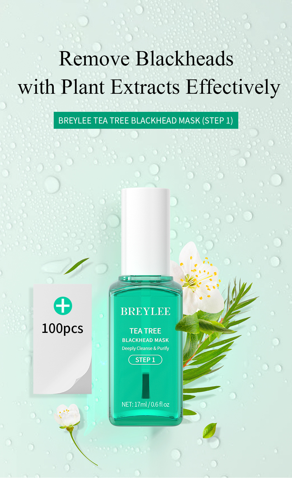 Title 1, Tea Tree Blackhead Removing Nasal Sticker Liquid