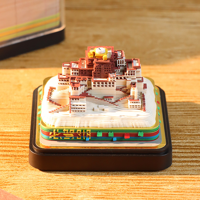 Creative Gift Paper Carving Sticky Notes 3D Stereoscopic Desk