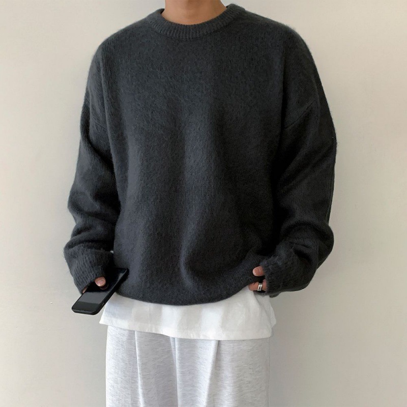 Loose Knitted Pullover Sweater, picture 2 of 5