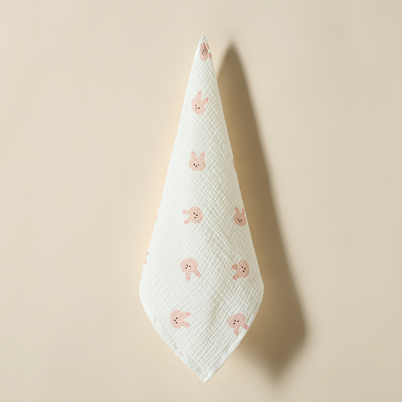 Pink Rabbit Square Scarf