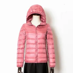 Simple And Short Korean Style Fashion Women's Down Jacket - Leather Pink - View 1