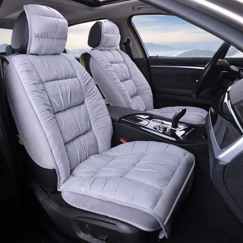 Winter Short Plush Car Seat Cushion All-inclusive
