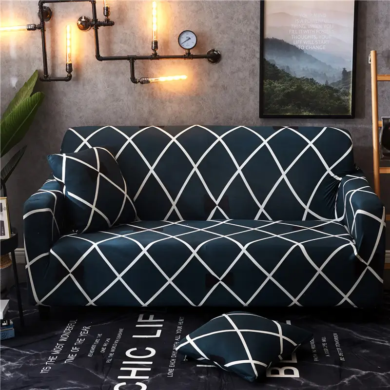 Stretchy Non-Slip Dust-Proof Fabric Nordic-Style Full-Cover All-Season Universal Sofa Cover