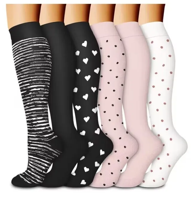 Sports Stockings Stretch Shaping Leg Shaping Socks Pink Free Line - Shop at LoveMi