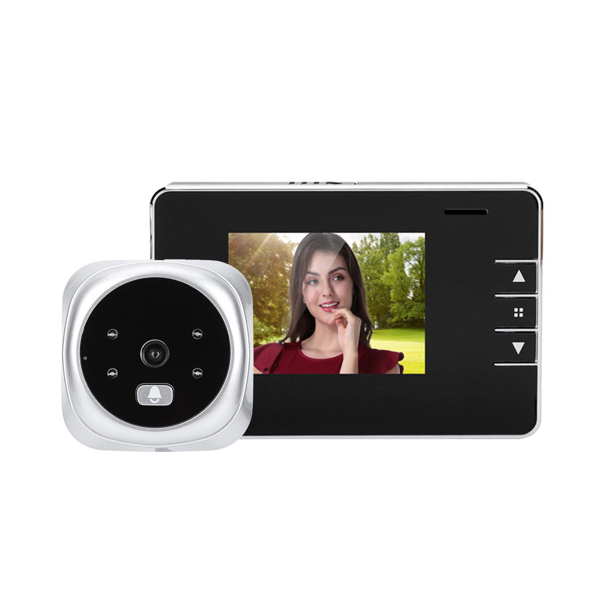 HD Smart Cat Eye Home Electronic Doorbell Visual Monitoring Anti-Theft Photo And Video Recording Supports 32G Memory - Image 1