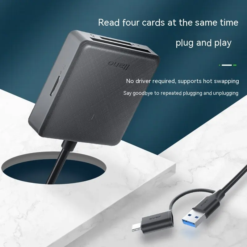 SDTFCFmemory Card USB30 High-speed Multi-drive Letter Reader