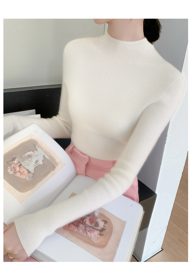 Title 4, Seamless Half Turtleneck Cashmere Autumn And Wi...