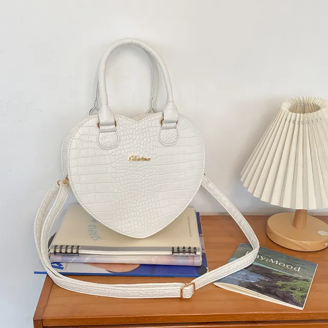 Style Handbag Pattern Love Shoulder Crossbody White - Shop at LoveMi