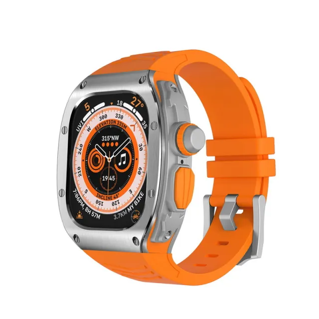 Watch Band Transparent Fashion High end Stainless Steel New Silicone Original Silver Orange - Shop at LoveMi