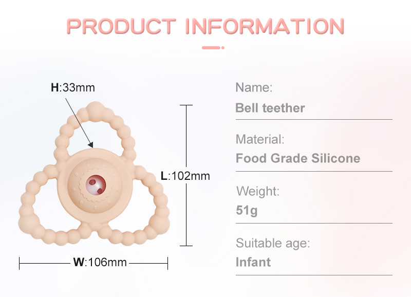 Title 2, Baby Handglocke Beißring aus lebensmittelechtem...