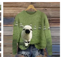 Christmas Round Neck Regular Sleeve Sweater - Jlnwy12 Jy24-5Xl - View 1