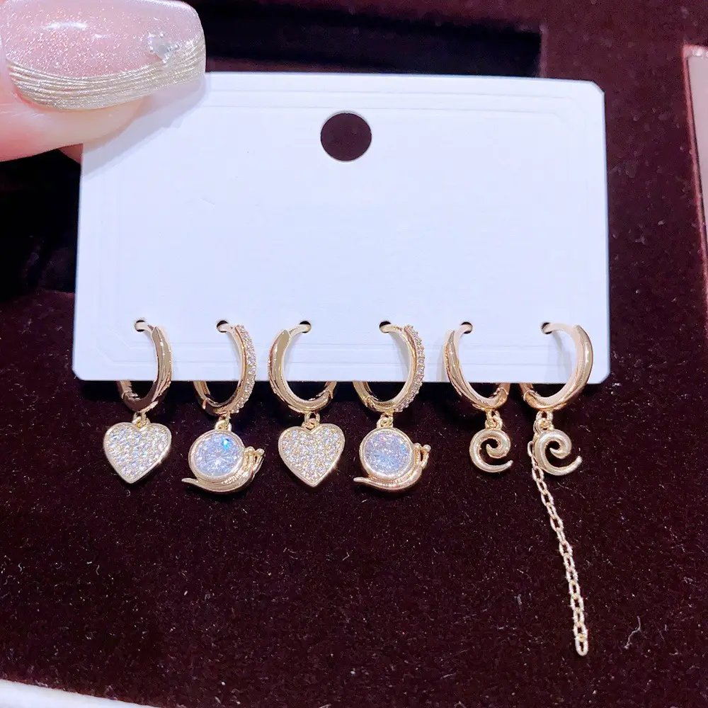 Women's European And American Trendy Earrings Suit