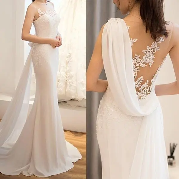 Mid-waist Dream See-through Super Fairy Light Wedding