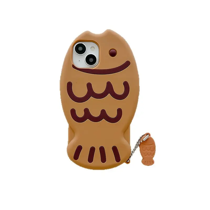 12 Cute Three-dimensional Taiyaki Silicone Phone Case