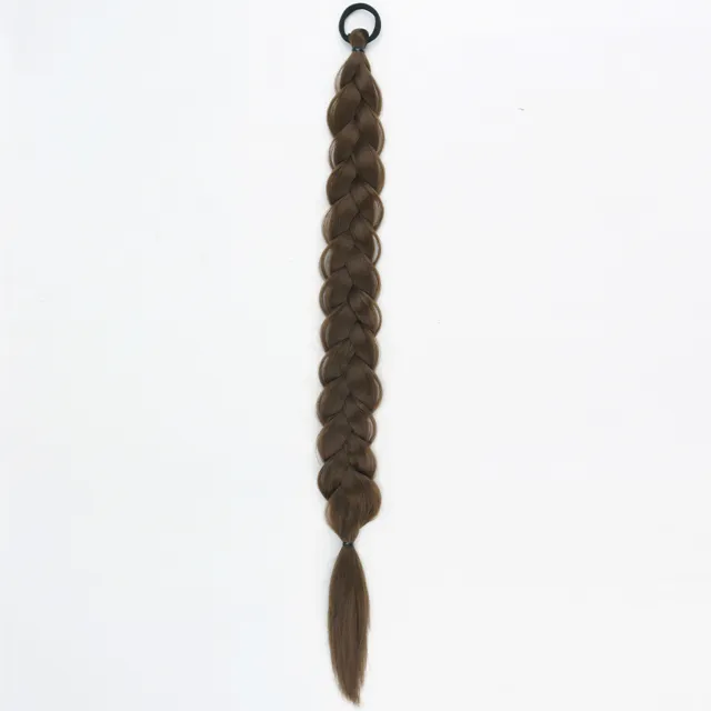 24 inch Women's Braid Hair Ring Horse Tail Strip Rubber Band Horse Tail Style 4 - Shop at LoveMi