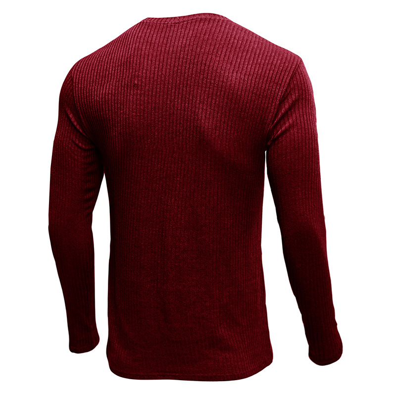 Title 17, European and American knitted mens long-sleeve...