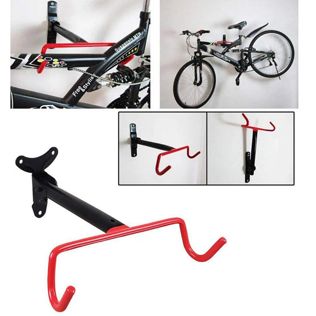 Foldable Bike Wall Hook Bicycle Display Rack Parking Rack Mount Storage Hanger Hook Anti-Scratch Bicycle Hanging Stand