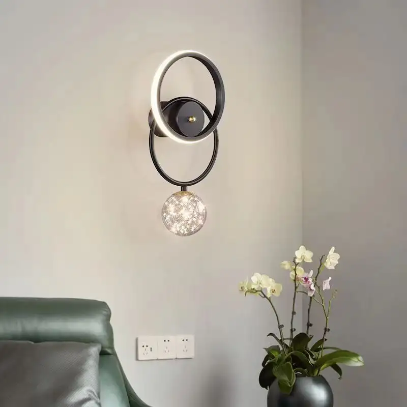 Bedroom Bedside Lamp Corridor Aisle Light Living Room Wall Light Bulb