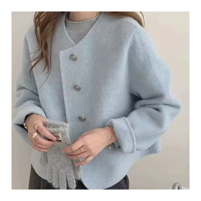 Versatile Women's Short Jacket Blue - Shop at LoveMi