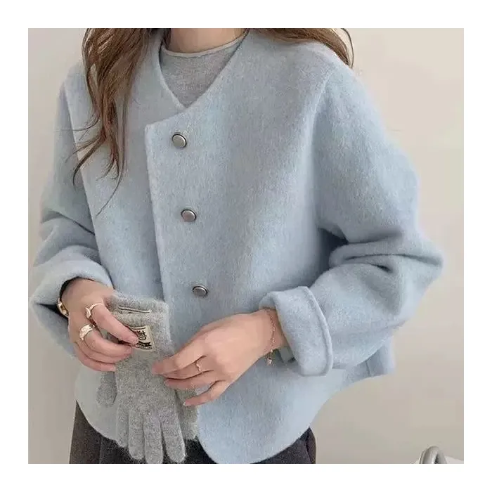 Versatile Women's Short Jacket - Blue