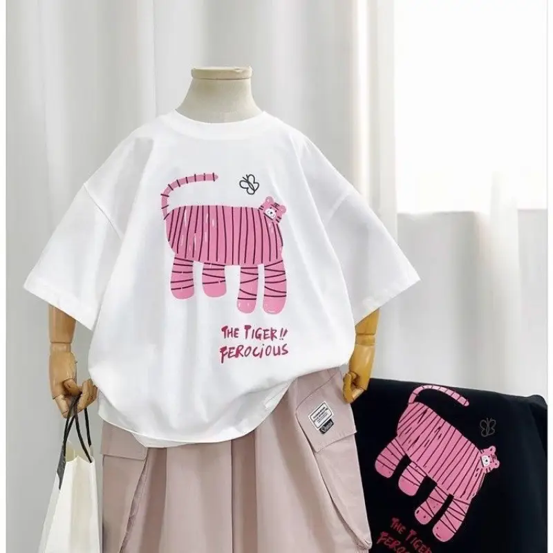 Pure Cotton New Boys And Girls Short Sleeve
