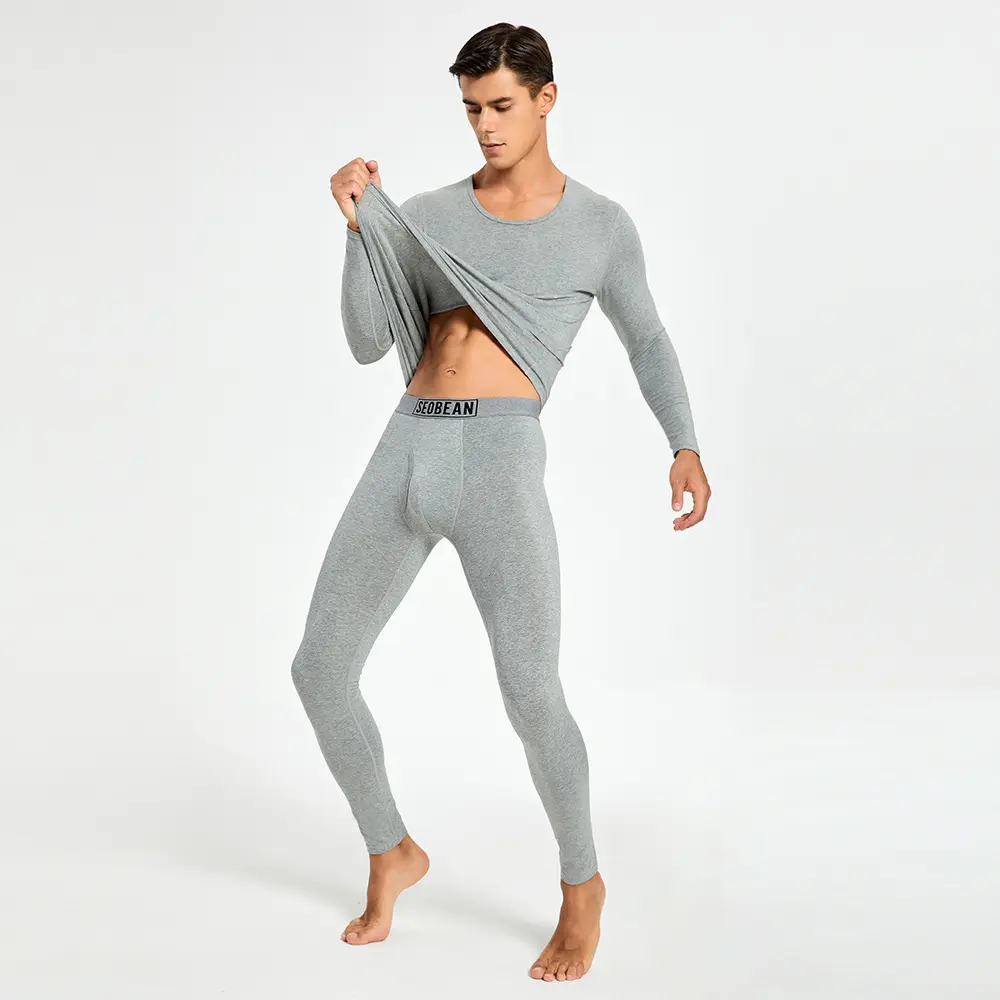 Thermal Underwear Knitted Cotton Stretchy Close-fitting Autumn