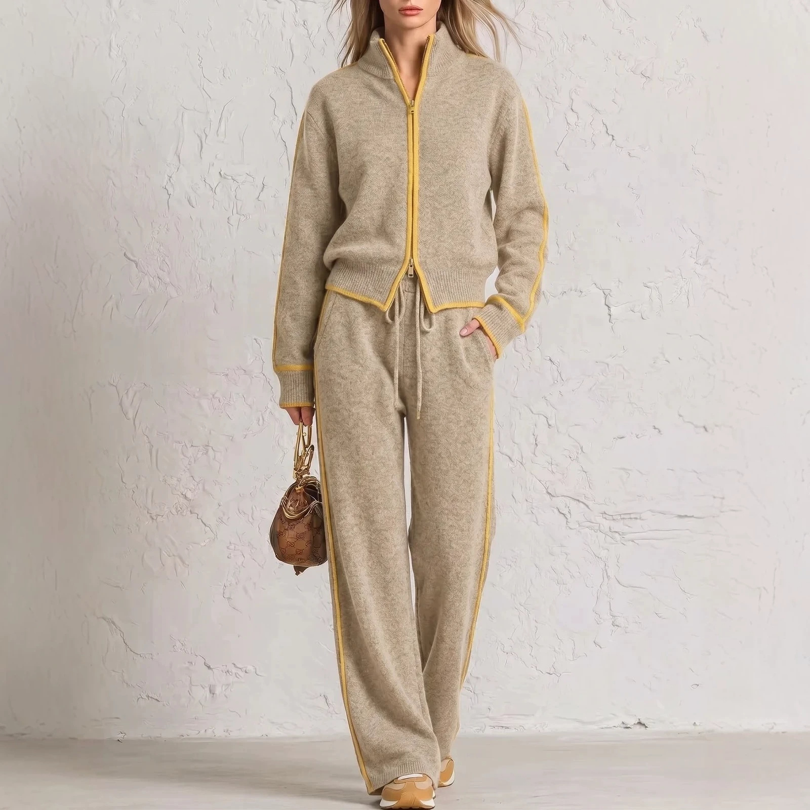 Stand-collar Sweater Cardigan Women's Outerwear