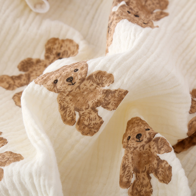 Bowknot Bear Suit Summer Home Short-sleeved Trousers Pajamas