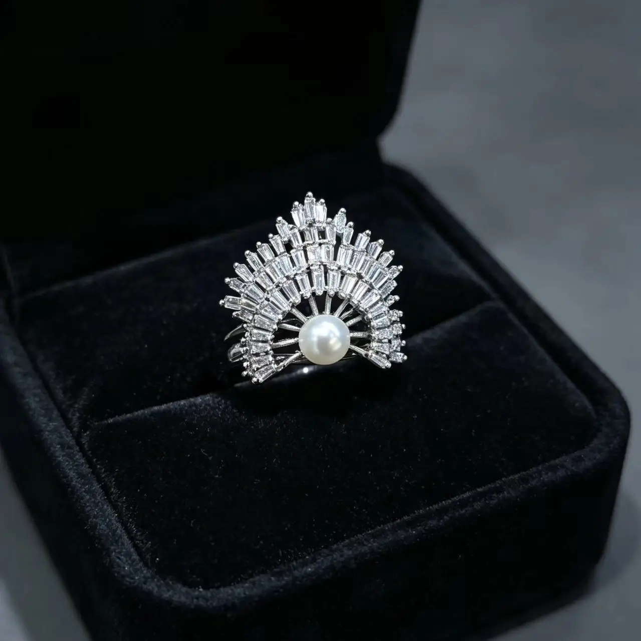 New Floral Crown design Open Ring