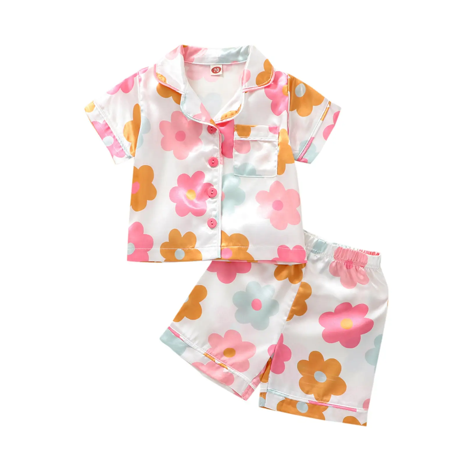 Pajamas Suit Short Sleeve Shorts Suit